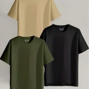 XENOVAURBAN युनिसेक्स कॉटन टी-शर्ट कॉम्बो (३ रंग) — मऊ, आरामदायी व आकर्षक टी-शर्ट्स खास सवलतीत | GavranBajar